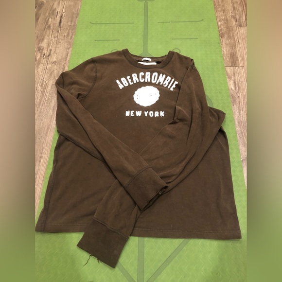 ABERCROMBIE 2002 brown velvet sweater - Picture 1 of 4